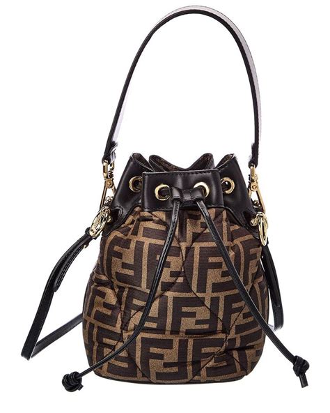 fendi textured leather small bucket bag|fendi bucket bag vintage.